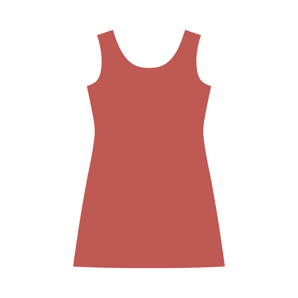 Aurora Red Bateau A-Line Skirt (D21)