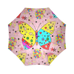 Butterfly Pop by Popart Lover Foldable Umbrella (Model U01)