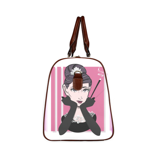 Just a Girl Who Loves Travelling Girl 7 Waterproof Travel Bag/Small (Model 1639) main image 0