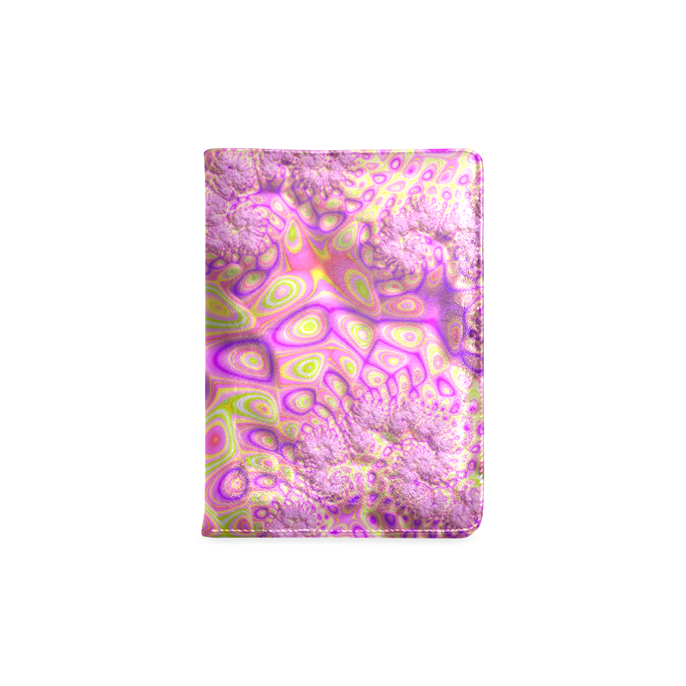 Pink Pink Green Cute Funny Fractal Art Custom NoteBook A5