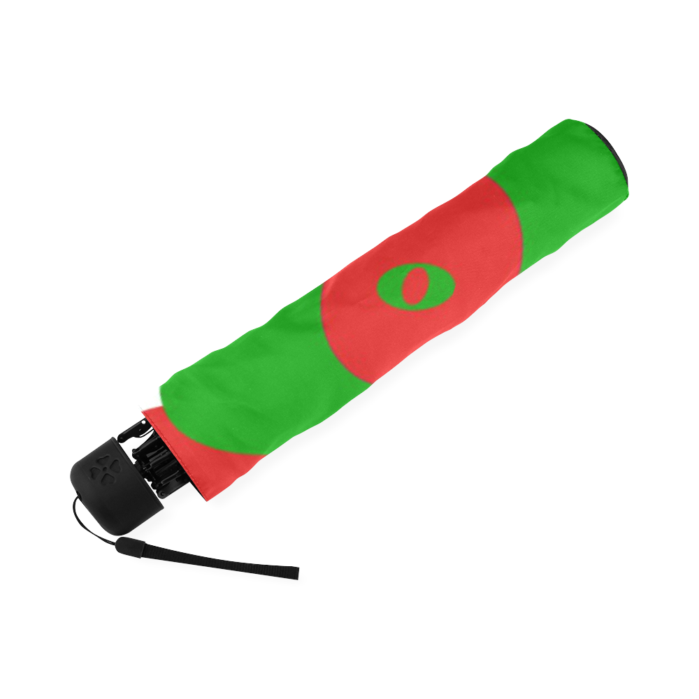 Red and Green Orbs Foldable Umbrella (Model U01)