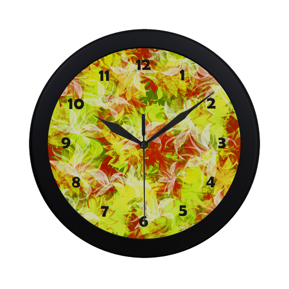 Beautiful Lilly Circular Plastic Wall clock