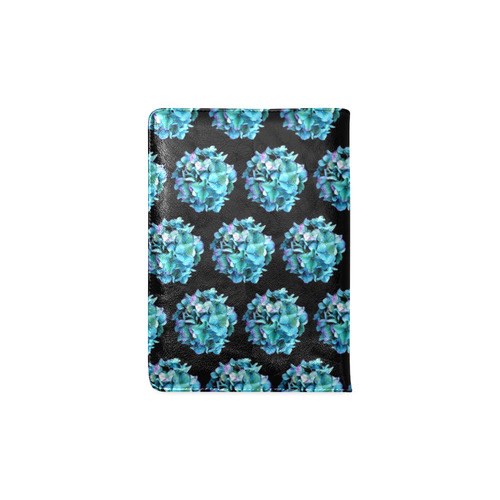 Green Blue Hydrangea Pattern Custom NoteBook A5