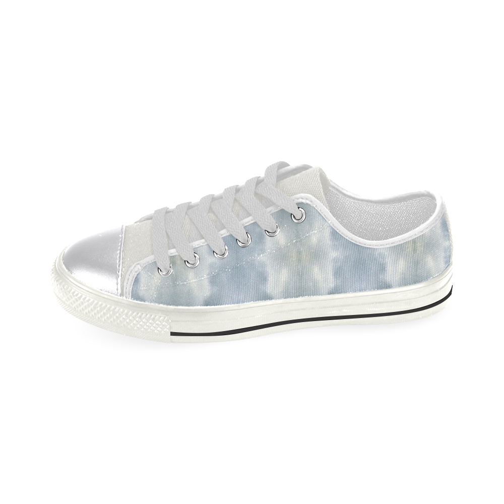 Ice Crystals Abstract Pattern Canvas Women's Shoes/Large Size (Model 018)