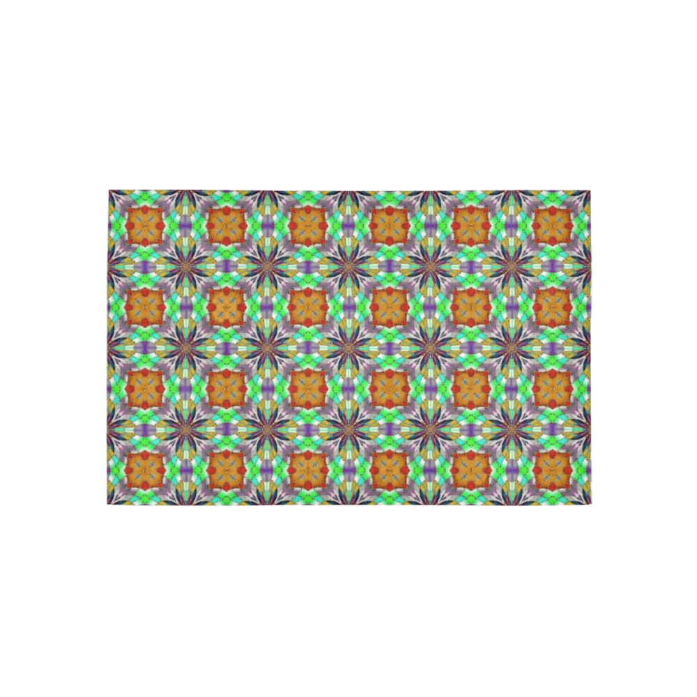 Topaz and Green Area Rug 5'x3'3''