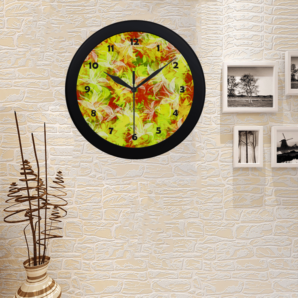 Beautiful Lilly Circular Plastic Wall clock
