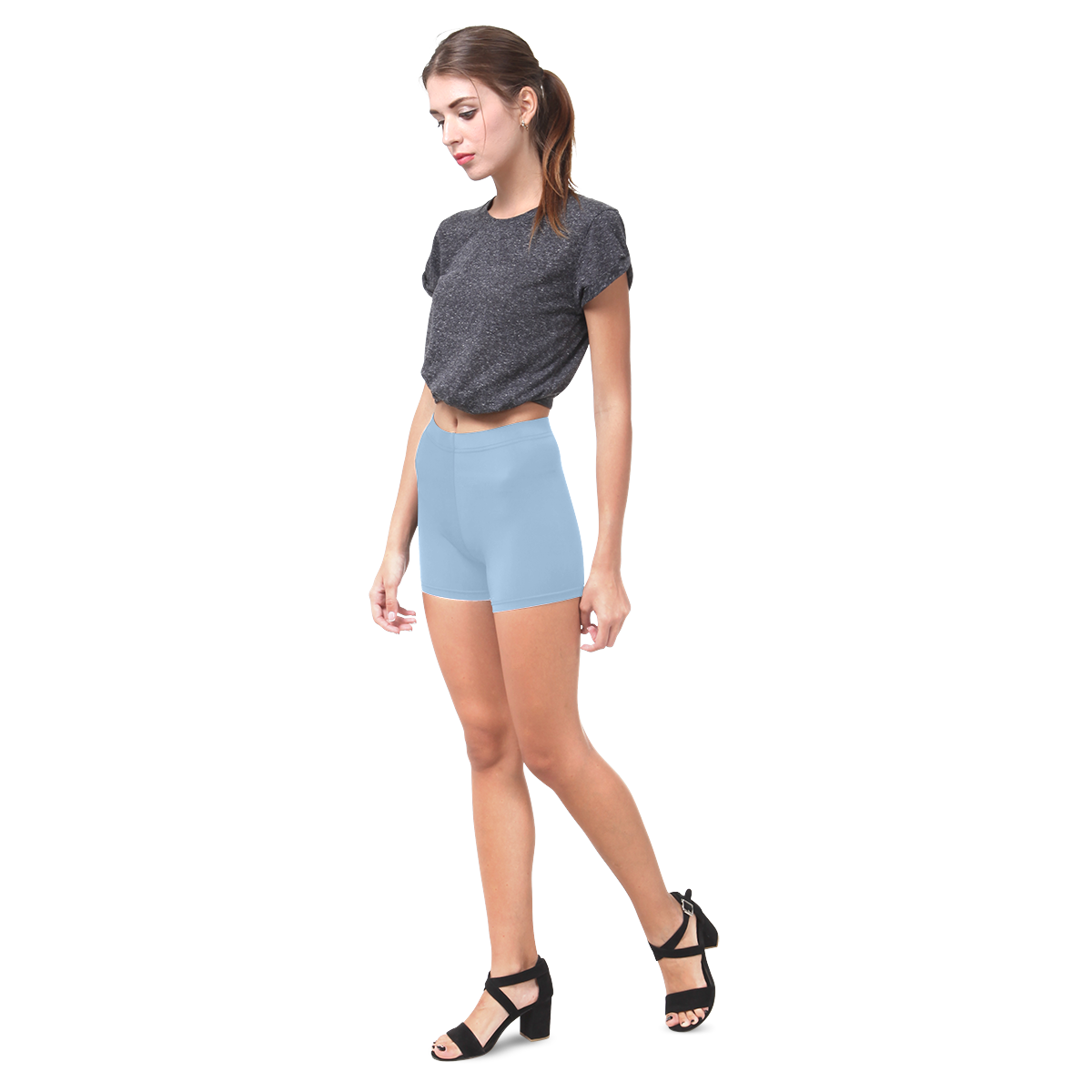 Airy Blue Briseis Skinny Shorts (Model L04)