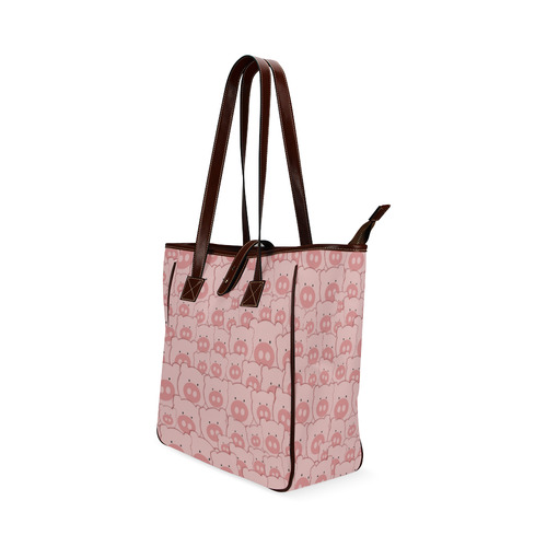 Pink Piggy Pigs Classic Tote Bag (Model 1644)
