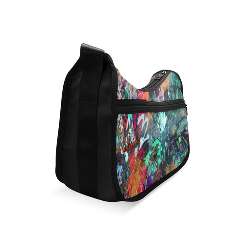 Graffiti Wall and Paint Splatter Crossbody Bags (Model 1616)