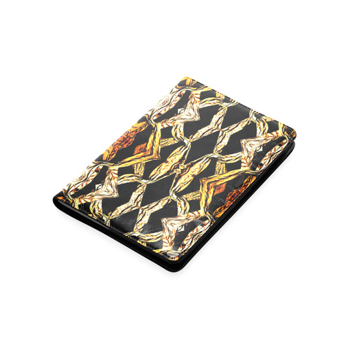 Elegant Oriental Pattern Black Gold Custom NoteBook A5