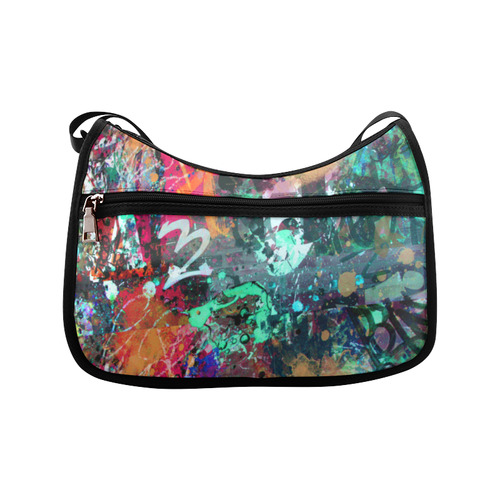 Graffiti Wall and Paint Splatter Crossbody Bags (Model 1616)