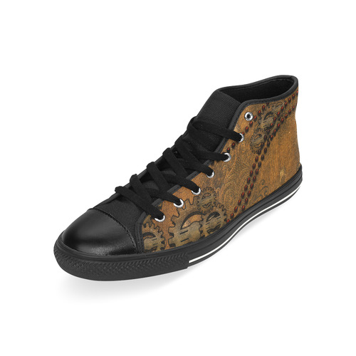 Noble steampunk High Top Canvas Women's Shoes/Large Size (Model 017)