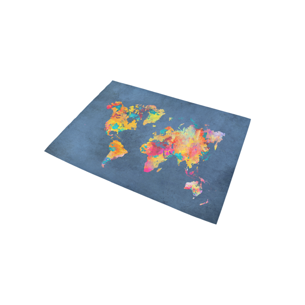 world map 18 Area Rug 5'x3'3''