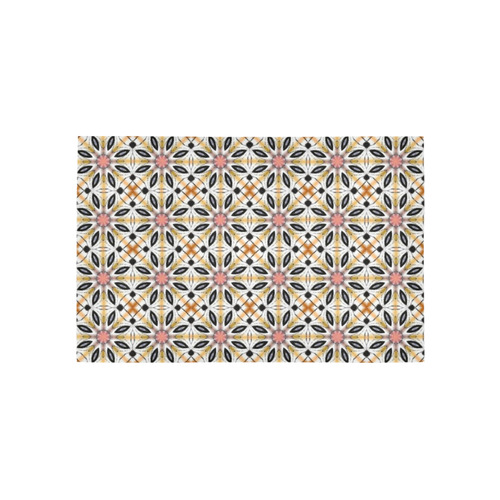 Floral Quilt Pattern Area Rug 5'x3'3''