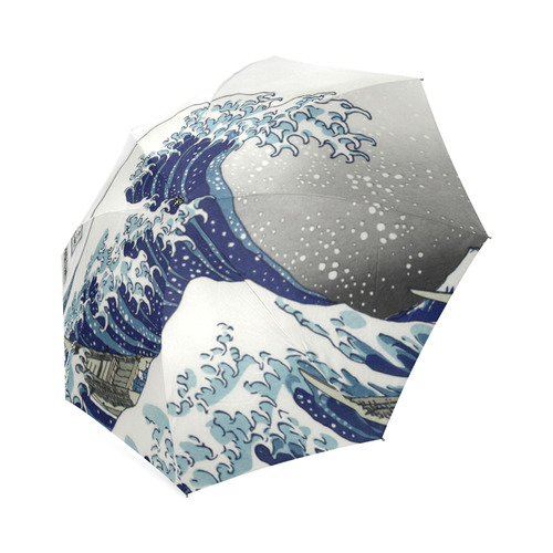 Great Waves at Kanagawa Foldable Umbrella (Model U01)