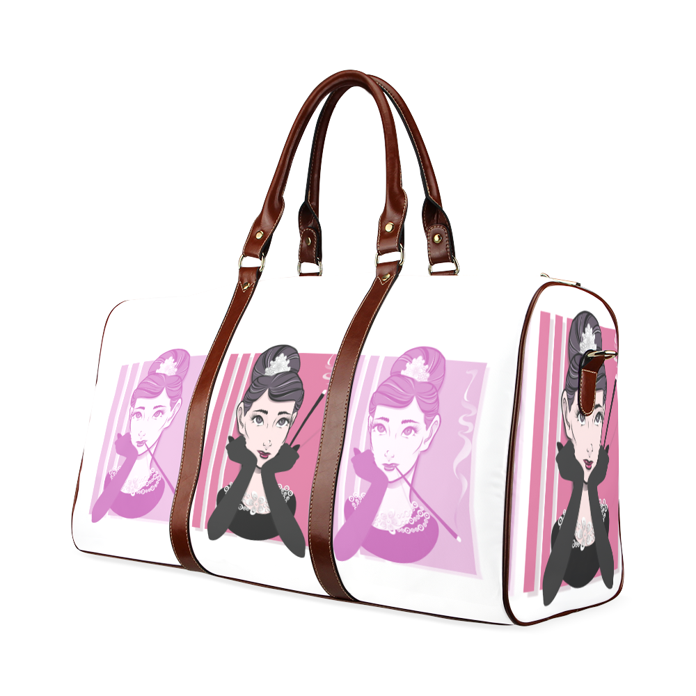 Just a Girl Who Loves Travelling Girl 7 Waterproof Travel Bag/Small (Model 1639) main image 1
