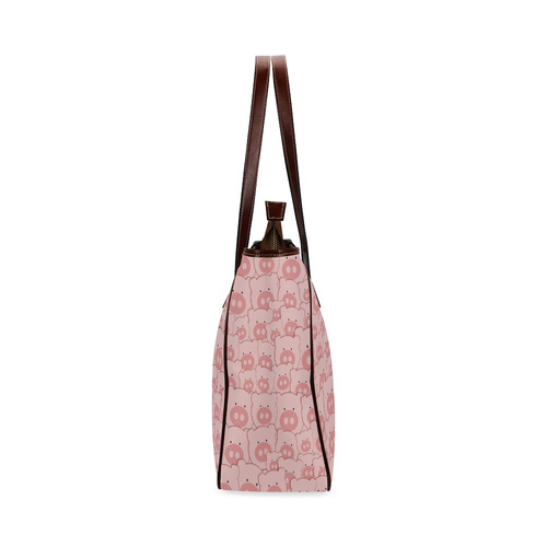 Pink Piggy Pigs Classic Tote Bag (Model 1644)