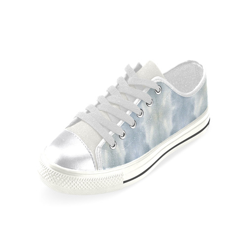 Ice Crystals Abstract Pattern Canvas Women's Shoes/Large Size (Model 018)