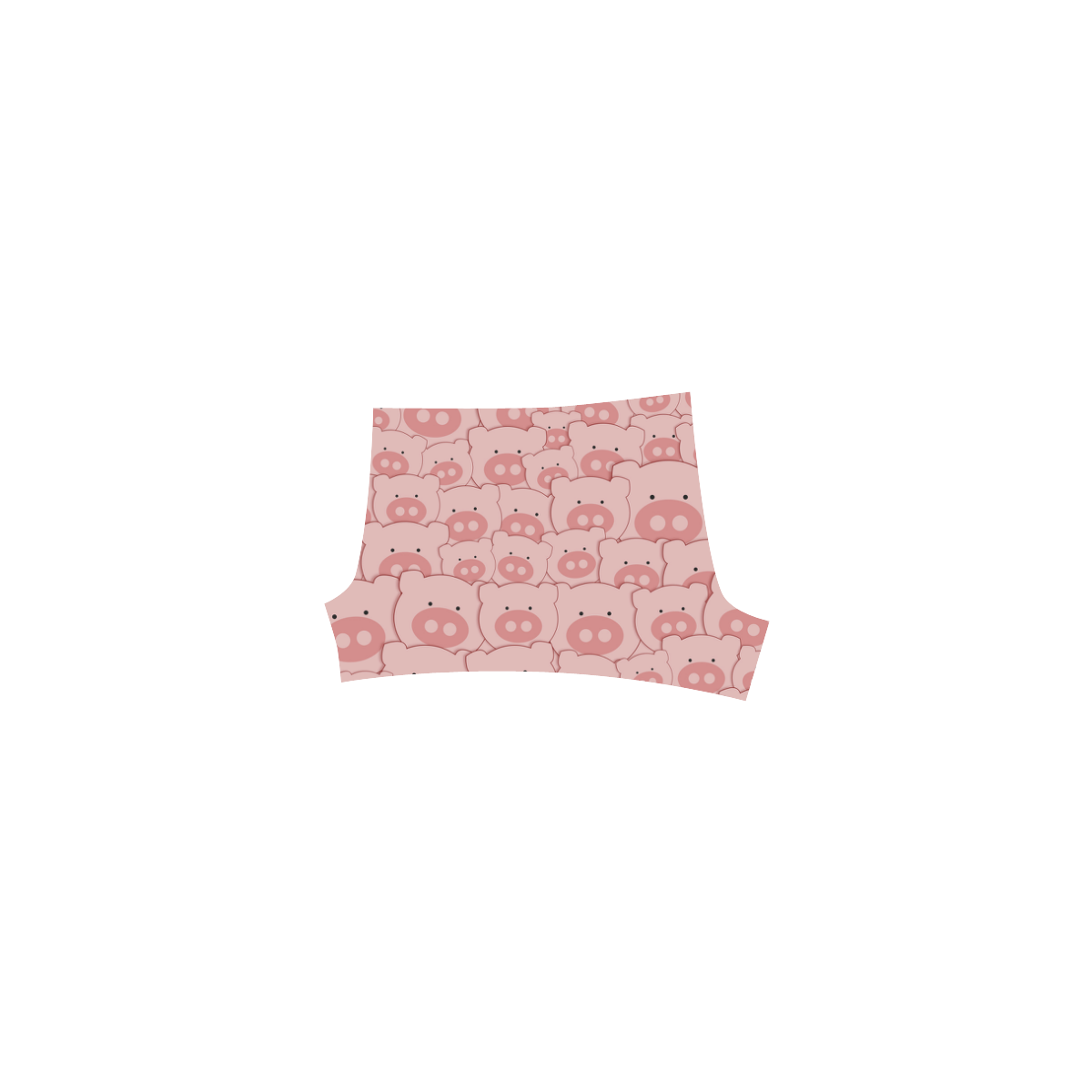 Pink Piggy Pigs Briseis Skinny Shorts (Model L04)