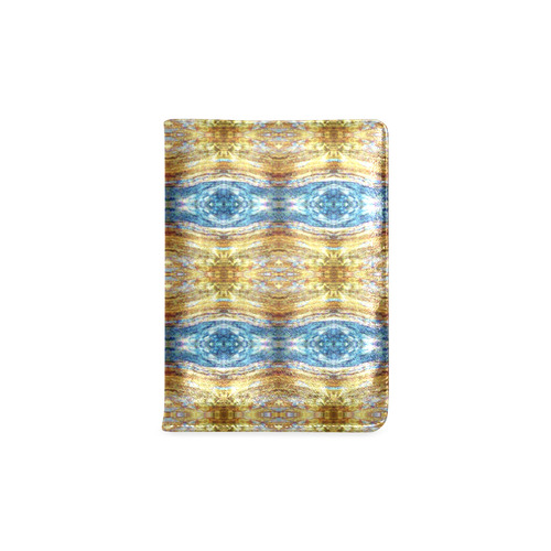 Gold and Blue Elegant Pattern Custom NoteBook A5