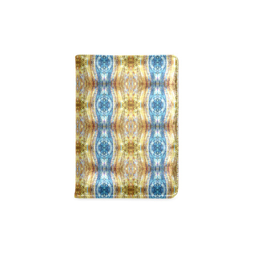 Gold and Blue Elegant Pattern Custom NoteBook A5