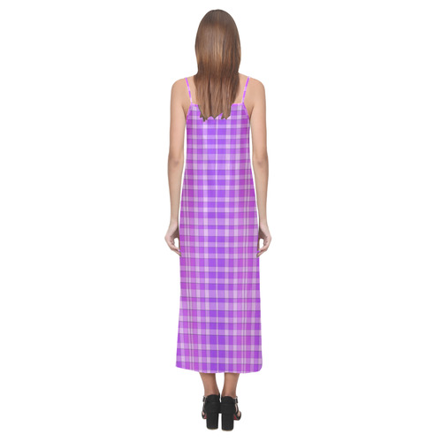 FabricPattern20160808 V-Neck Open Fork Long Dress(Model D18)