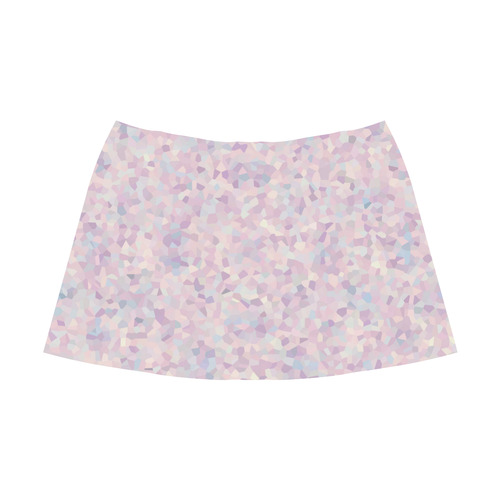 lavender & lilac pattern Mnemosyne Women's Crepe Skirt (Model D16)