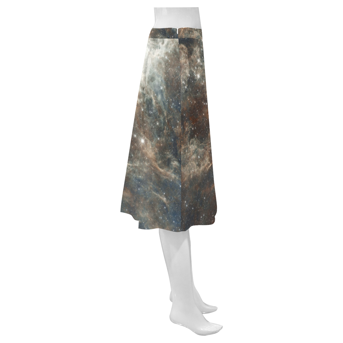 Galactical Dust Mnemosyne Women's Crepe Skirt (Model D16)