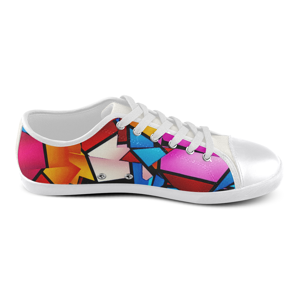 Lightning Pattern by Artdream Canvas Shoes for Women/Large Size (Model 016)