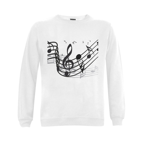 Music Gildan Crewneck Sweatshirt(NEW) (Model H01)