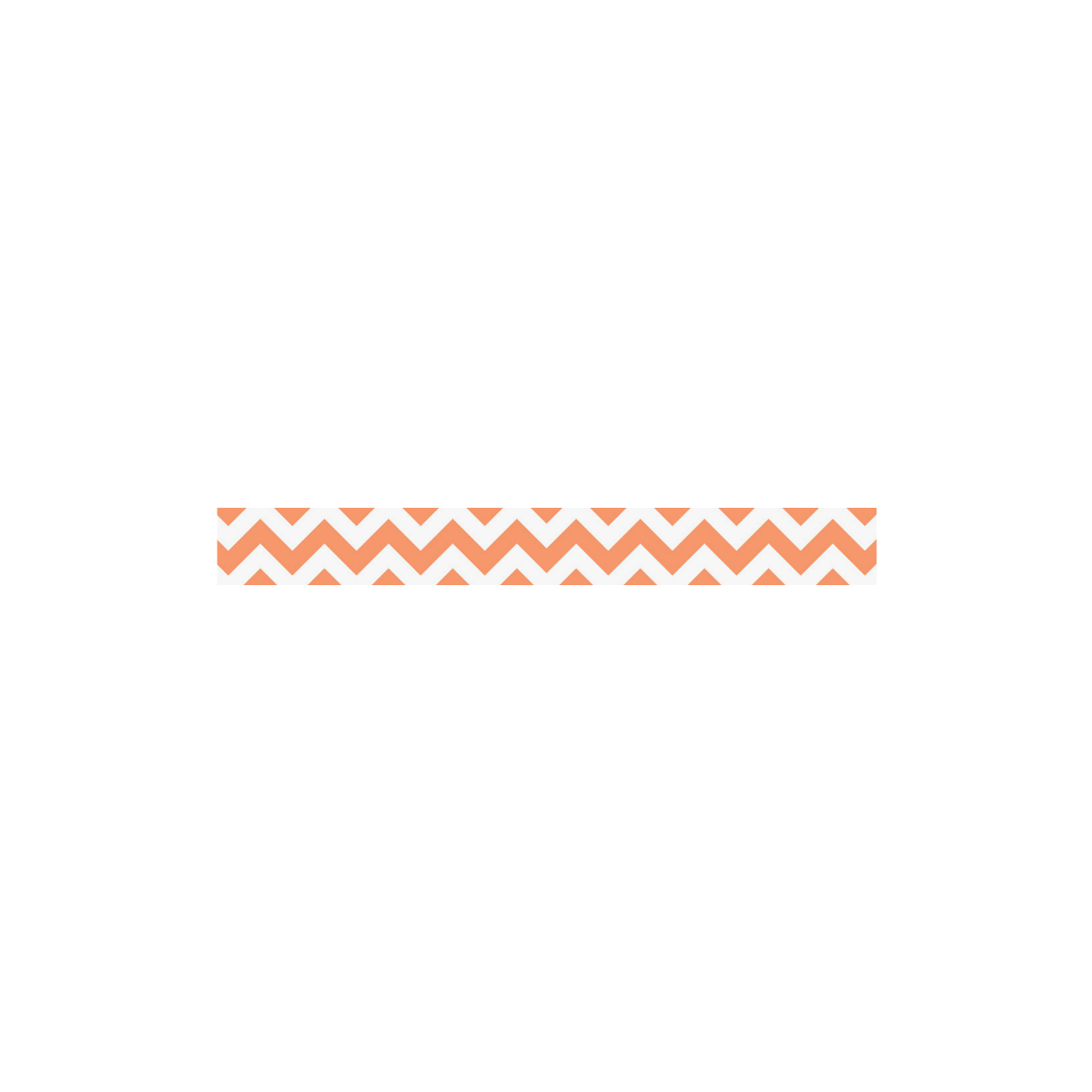 Tangerine Orange zigzag chevron pattern Mnemosyne Women's Crepe Skirt (Model D16)
