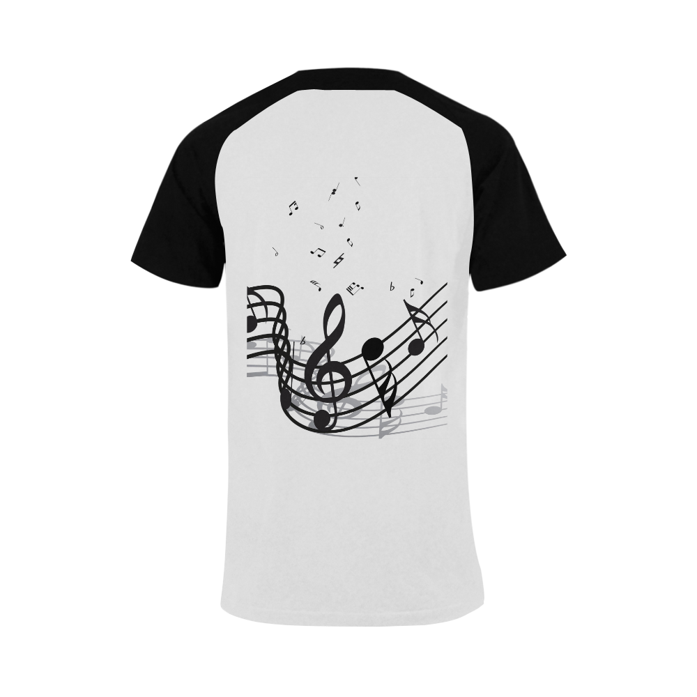 Music Men's Raglan T-shirt (USA Size) (Model T11)