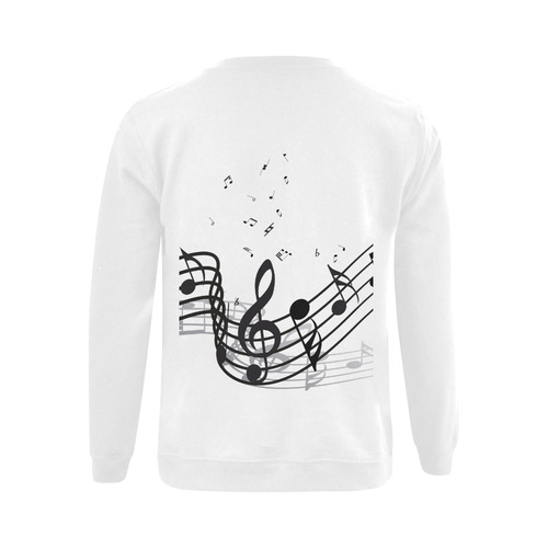 Music Gildan Crewneck Sweatshirt(NEW) (Model H01)