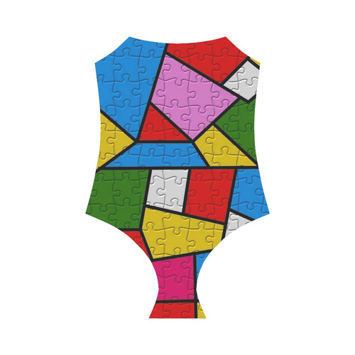 Puzzle Dream by Popart Lover Strap Swimsuit ( Model S05)