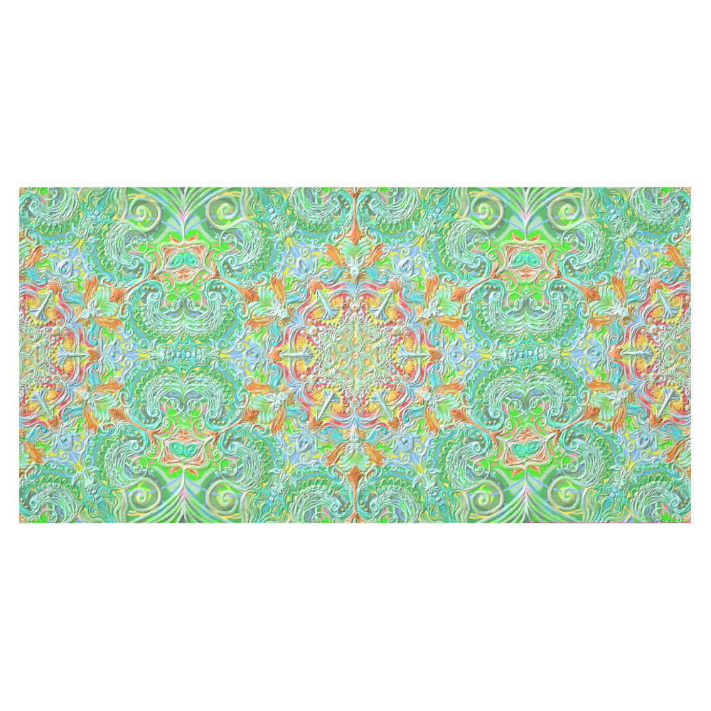 mandala oct 2016-2 Cotton Linen Tablecloth 60"x120"