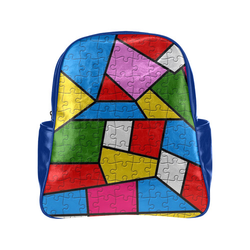 Puzzle Dream by Popart Lover Multi-Pockets Backpack (Model 1636)