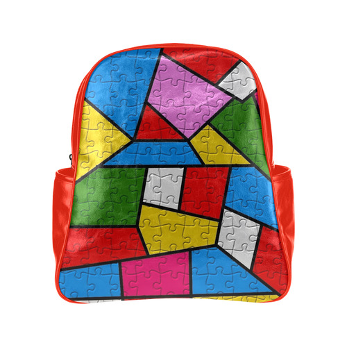 Puzzle Dream by Popart Lover Multi-Pockets Backpack (Model 1636)