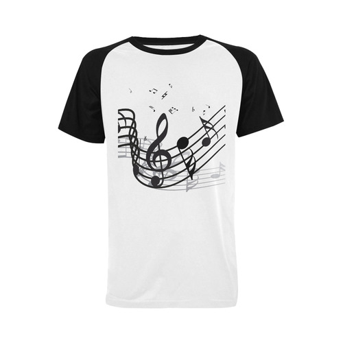 Music Men's Raglan T-shirt (USA Size) (Model T11)