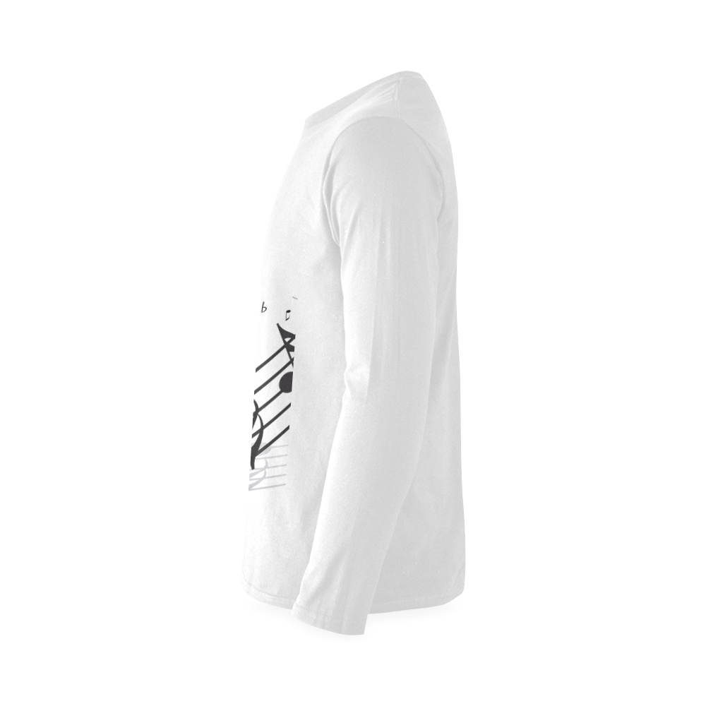 Music Sunny Men's T-shirt (long-sleeve) (Model T08)