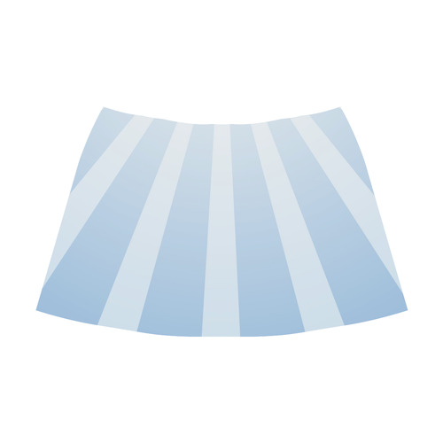 Sun Rayes blue Mnemosyne Women's Crepe Skirt (Model D16)