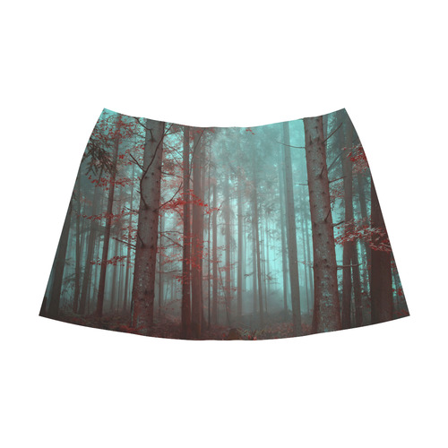 Autumn forest Mnemosyne Women's Crepe Skirt (Model D16)