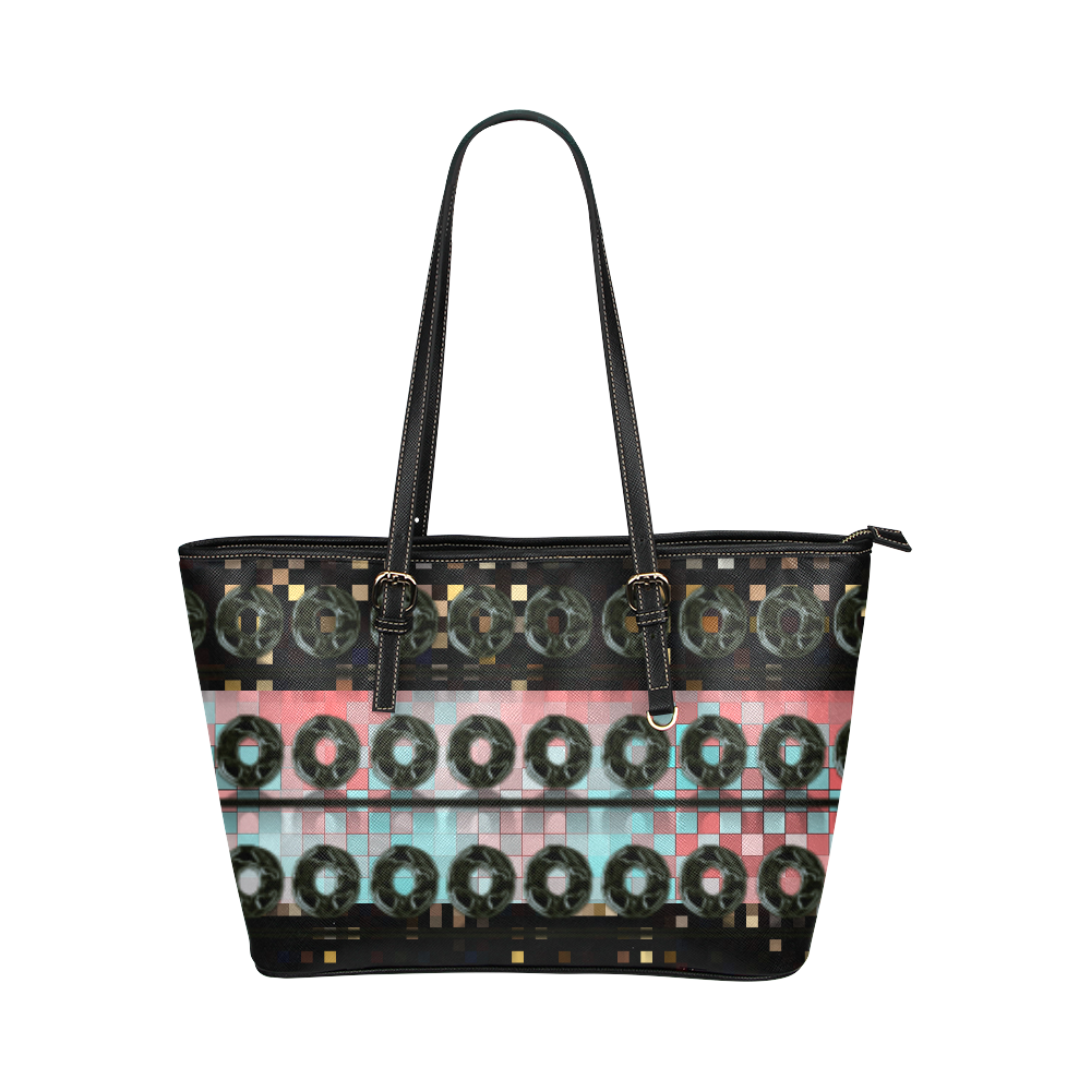 Zappy Mix Leather Tote Bag/Large (Model 1651)