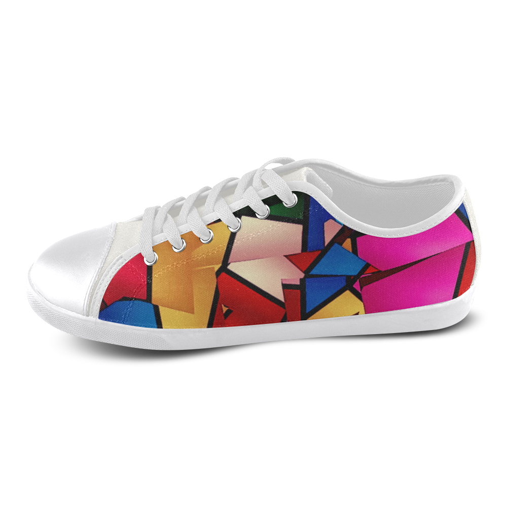 Lightning Pattern by Artdream Canvas Shoes for Women/Large Size (Model 016)