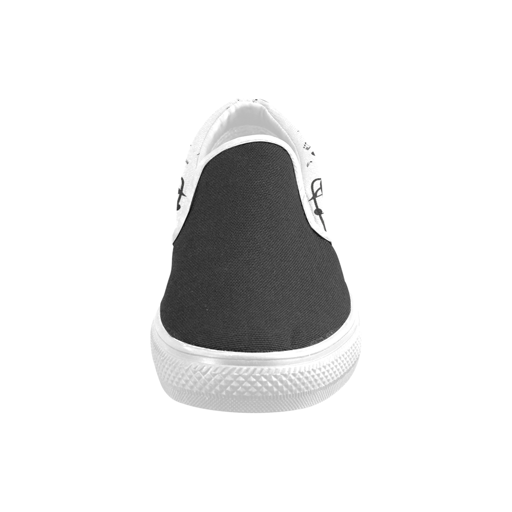 Music Men's Slip-on Canvas Shoes (Model 019)