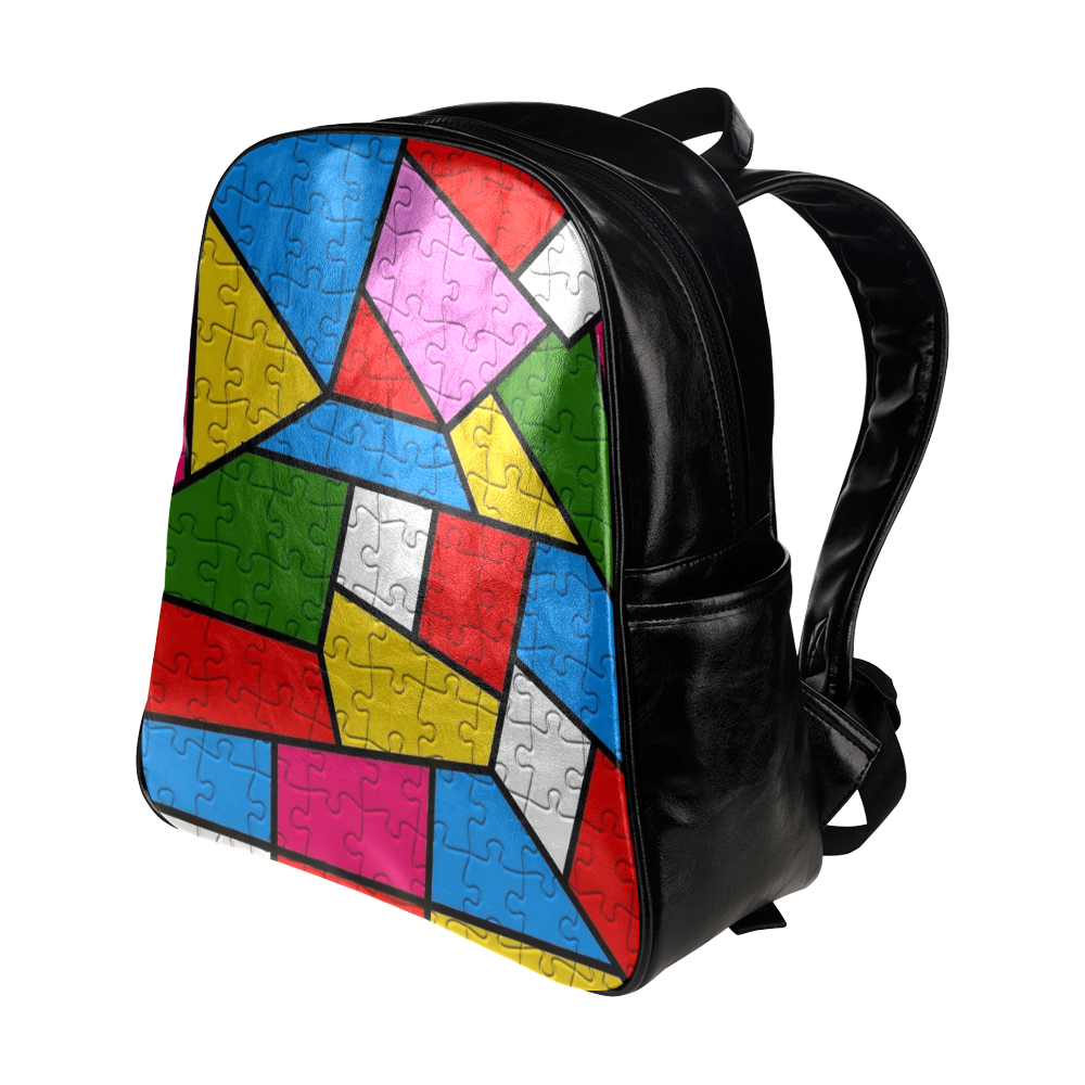 Puzzle Dream by Popart Lover Multi-Pockets Backpack (Model 1636)