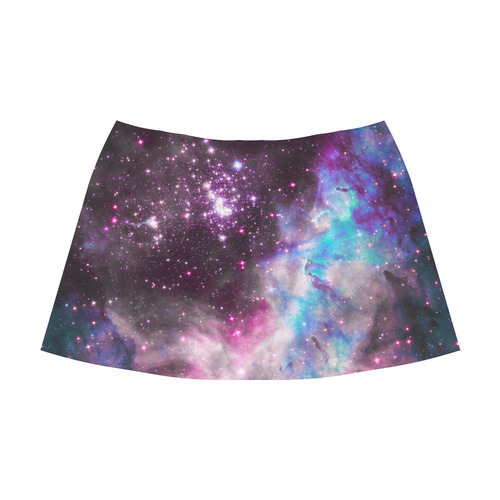 Galaxy cluster Mnemosyne Women's Crepe Skirt (Model D16)