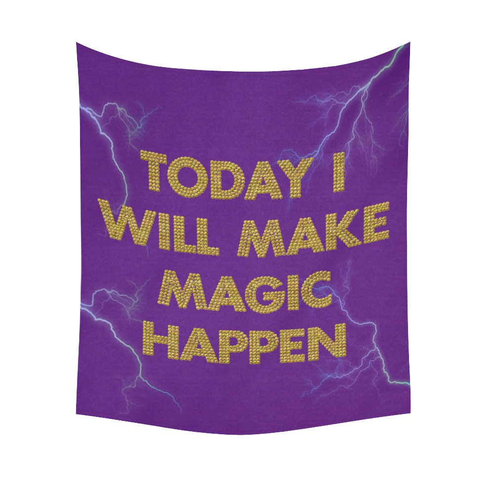 today i will make magic Cotton Linen Wall Tapestry 51"x 60"