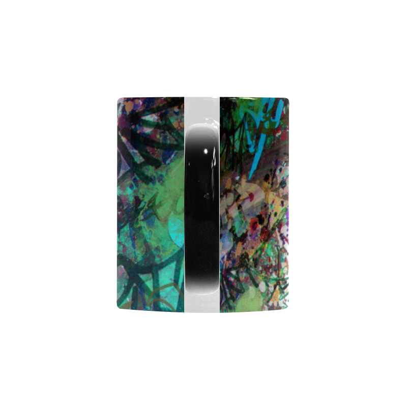 Graffiti Wall and Paint Splatter Custom Morphing Mug