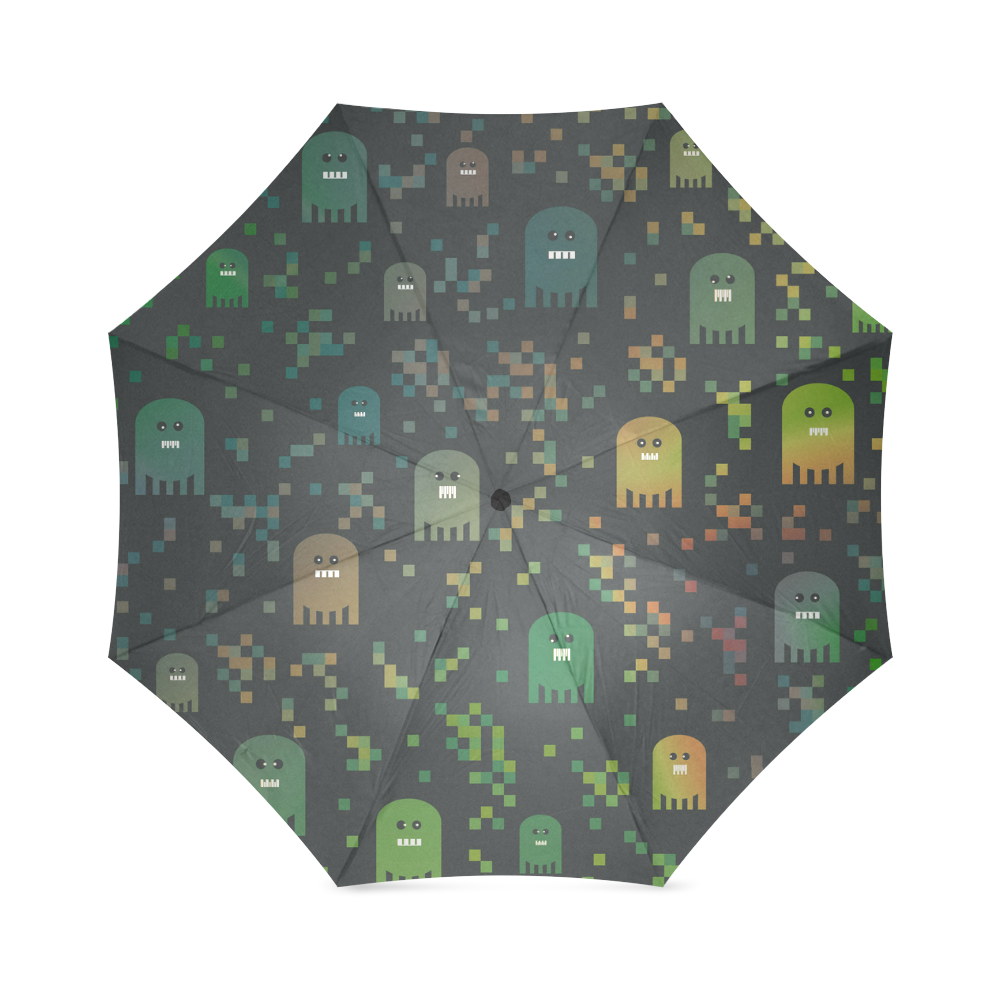 Pac Video Game Men Foldable Umbrella (Model U01)