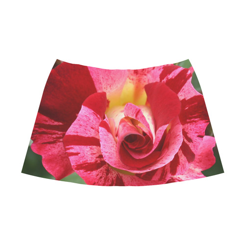 Pink Rose Mnemosyne Women's Crepe Skirt (Model D16)